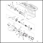 Gear Housing Propeller Shaft - 2.33:1 Gear Ratio