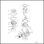 DRIVESHAFT HOUSING AND EXHAUST TUBE