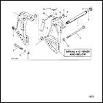 Transom Bracket (Power Trim)(S/N-0C160935 & Below)