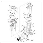 Driveshaft Housing and Exhaust Tube