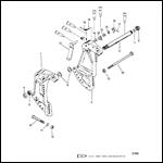 TRANSOM BRACKETS (S/N-0G589999 & BELOW)