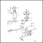 FLYWHEEL STARTER MOTOR AND IGNITION COILS