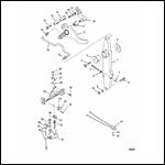 THROTTLE LEVER AND SHIFT SHAFT