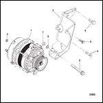 ALTERNATOR AND BRACKET (DELCO)