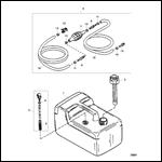 FUEL TANK AND LINE ASSEMBLY (3.2 GALLON)