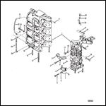 CYLINDER BLOCK AND CRANKCASE ASSEMBLY