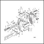 TRANSOM BRACKET (S/N 0D181999 and BELOW)