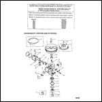 CRANKSHAFT, PISTONS AND FLYWHEEL (6/8/9.9)