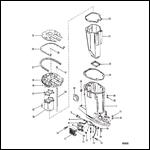 DRIVESHAFT HOUSING AND EXHAUST TUBE