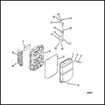 CHOKE PLATE AND THROTTLE LEVERS (S/N-C239552 AND BELOW)