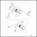 SC1000 Tachometer Kit Transom and Helm Mount