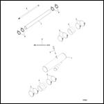 Exhaust Tube QSC, Design-II, Port & Stbd, 6 Inch