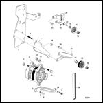 ALTERNATOR AND BRACKETS