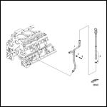 Cylinder Block-Oil Gauge Tube