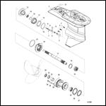 Gear Housing Propeller Shaft - 2.33:1 Gear Ratio