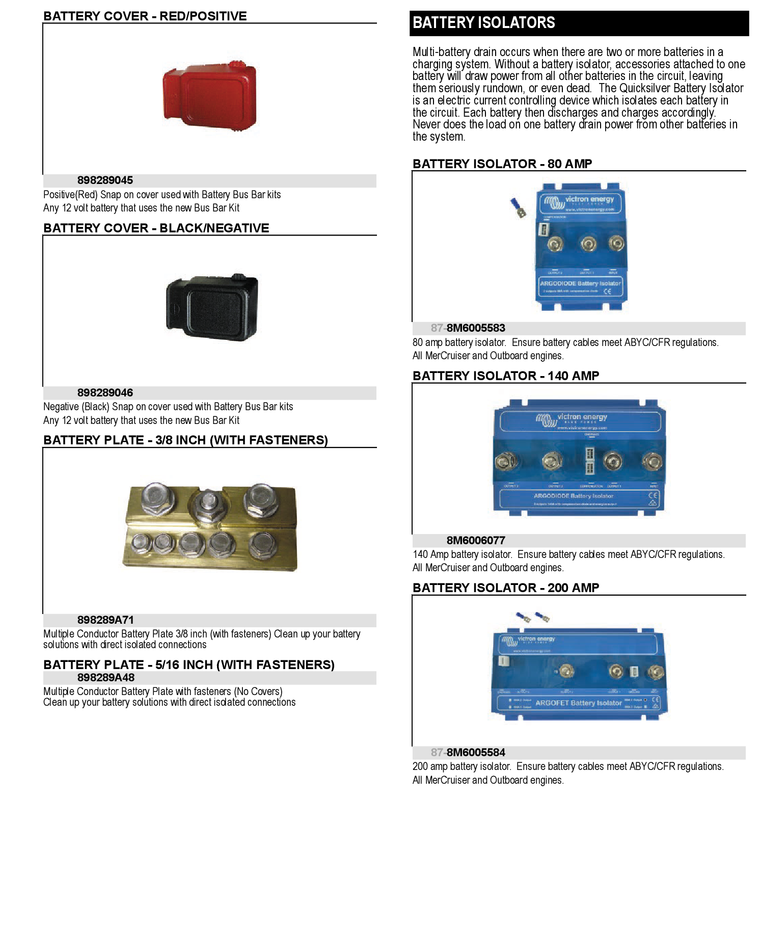 BATTERY ISOLATOR