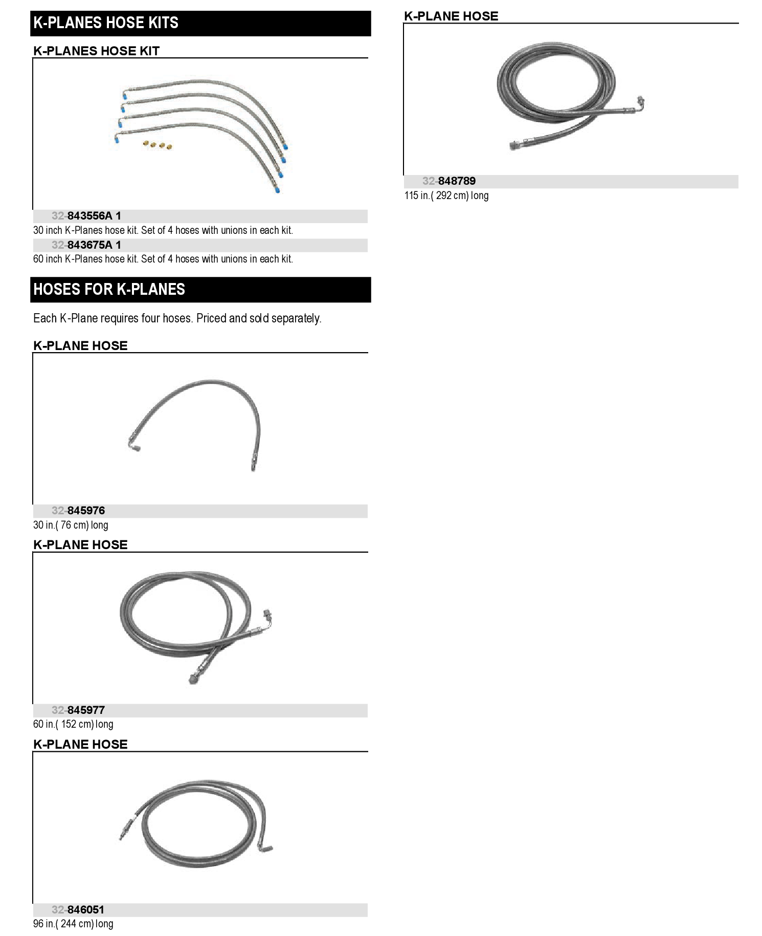 HOSE KIT-60 INCH