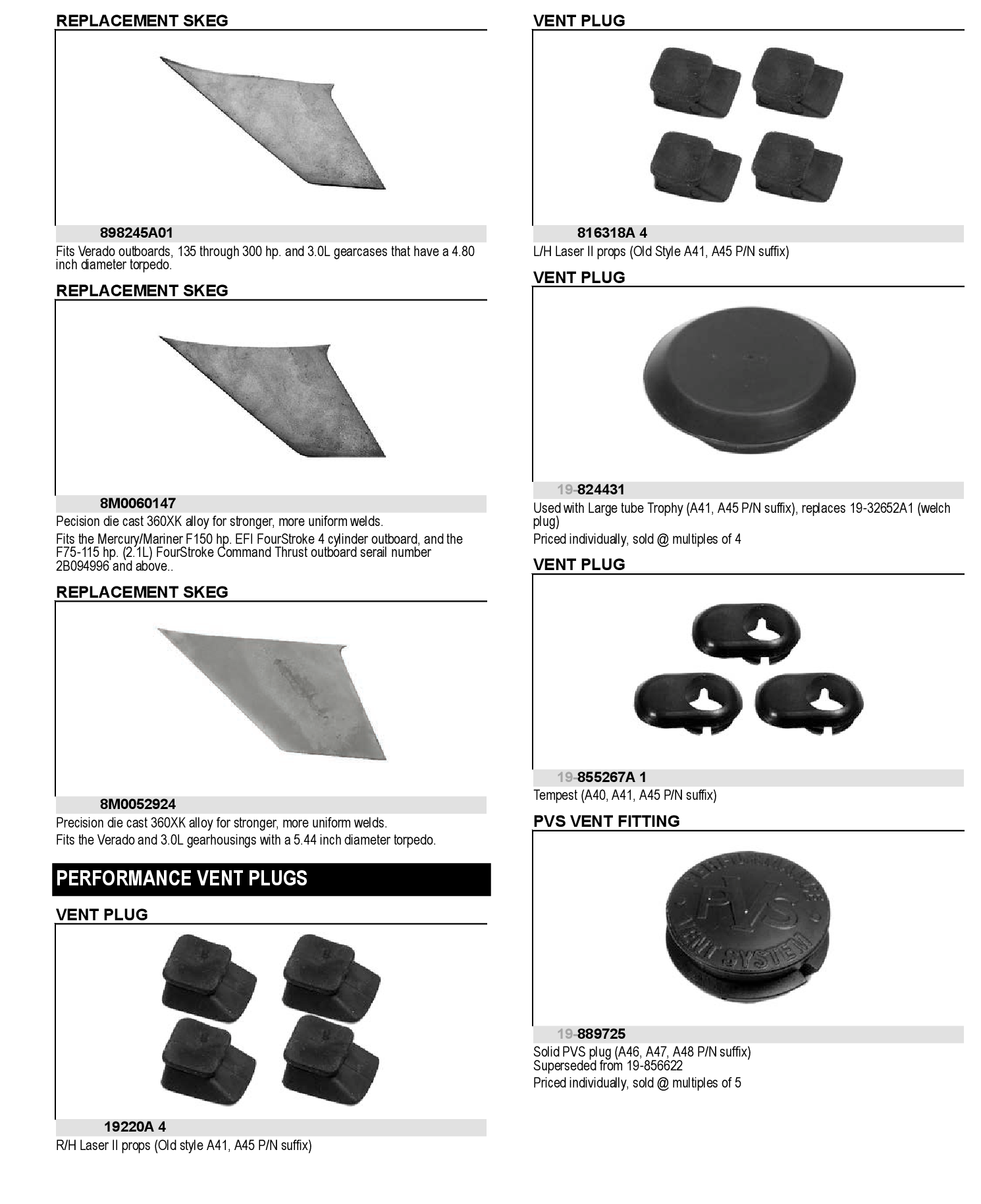 VENT SLOT PLUGS