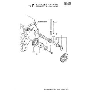 FIG 7. CAMSHAFT & IDLE GEAR