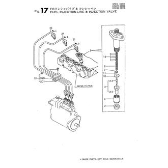 FIG 17. FUEL INJECTION LINE & VALVE