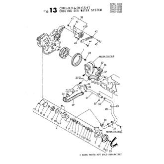 FIG 13. COOLING SEA WATER SYSTEM