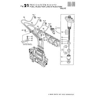 FIG 21. FUEL INJECTION VALVE & FUEL INJECTION PIPE