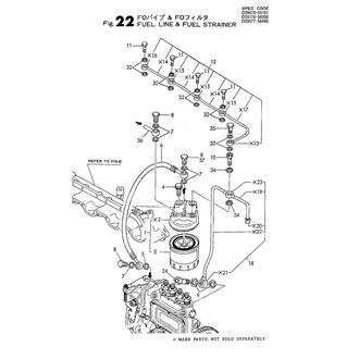 FIG 22. FUEL LINE & FUEL STRAINER