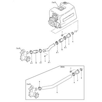 FIG 38. COOLING PIPE(FRESH WATER)(COOLER(FRESH WATER) - PUMP)