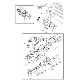 FIG 65. STARTER MOTOR(2-POLE TYPE)