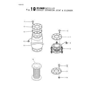 FIG 19. EXHAUST EXPANSION JOINT & SILENCER