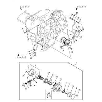 FIG 13. BX TROLLING(GOVERNOR VALVE)(WITHOUT TRAILING PUMP SPEC.)