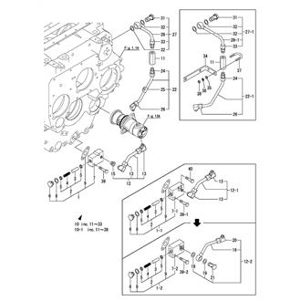 FIG 22. (13B)BX TROLLING(PIPING)(TRAILING PUMP SPEC.)