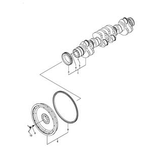 FIG 36. CRANKSHAFT & FLYWHEEL