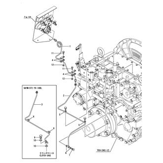 FIG 136. (126A)PRESSUER GAUGE PIPE(CLUTCH LUB.OIL)