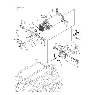 FIG 26. (8A)LUB. OIL COOLER(YXH-240)(jg & SHIPS CLASSIFICATION PARTS)