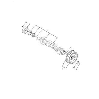 FIG 18. CRANKSHAFT & FLYWHEEL