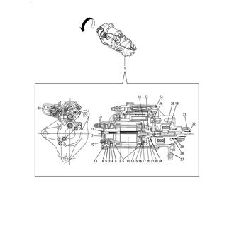 FIG 78. (46A)STARTER MOTOR INNER PARTS(EARTH FLOAT TYPE)