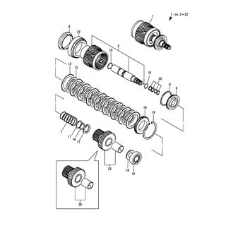 FIG 4. SUPPORT SHAFT(IN)(YX-181/YX-181-1)