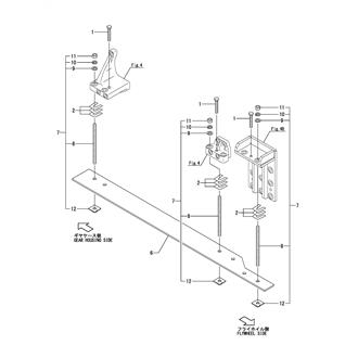 FIG 94. (5D)ENGINE SET PARTS(MGN80EL)(WOODEN & FRP VESSEL)