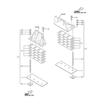 FIG 96. (5F)ENGINE SET PARTS(MGNV172E-C)(WOODEN & FRP VESSEL)