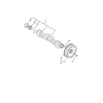 FIG 21. CRANKSHAFT & FLYWHEEL