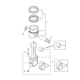 FIG 22. PISTON & CONNECTING ROD