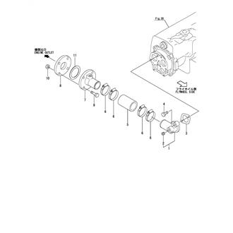 FIG 138. (34E)COOLING PIPE(SEA WATER)(FRESH WATER COOLER OUTLET)(NK SPEC.)(TO FEB. 2016)