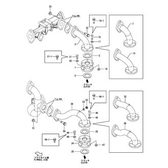 FIG 142. (34I)COOLING PIPE(CLUTCH)(YX-161L, YXH-130, 160)(JG, NK SPEC.)(FROM E03566)