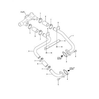 FIG 143. (34J)COOLING PIPE(CLUTCH)(MGN80B)