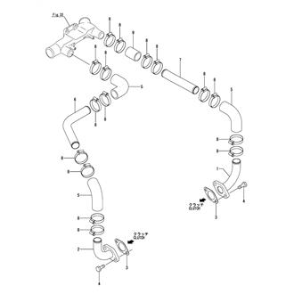 FIG 144. (34K)COOLING PIPE(CLUTCH)(MGN80EL)