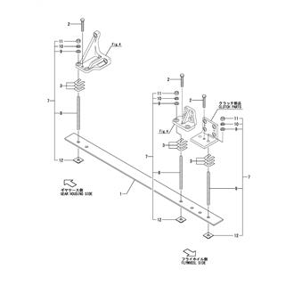 FIG 5. ENGINE SET PARTS(YXH-130-5)(WOODEN & FRP VESSEL)