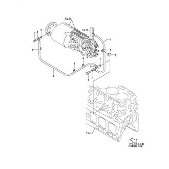 FIG 27. LUB. OIL PIPE(FUEL INJECTION PUMP INLET)(YANMAR INSPECTION SPEC.)