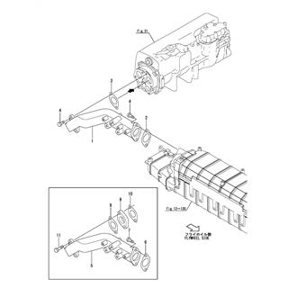 FIG 113. (34C)COOLING PIPE(SEA WATER)(INTER COOLER - FRESH WATER COOLER)