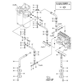 FIG 122. (46C)FUEL PIPE(FOR SELECTOR COCK TYPE FUEL FILTER)(SHIPS CLASSIFICATION SPEC.)